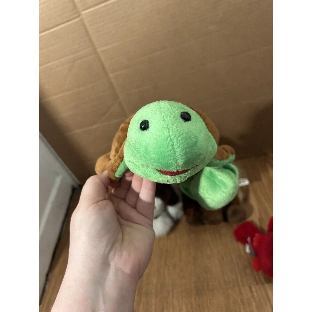 Webkinz Lot Cardinal, Sea Turtle , Bulldog, Brown Horse & Clydesdale NO CODES